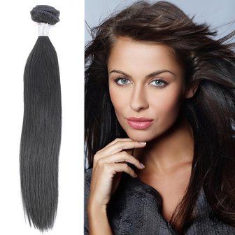 Braziliaanse steile haar-weave (14 inch)