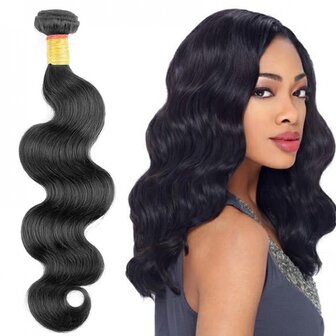 Braziliaanse golvende haar-weave (12 inch)