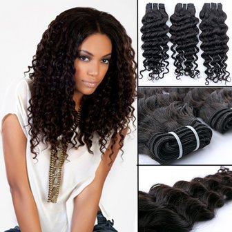 Braziliaanse krullende haar-weave (12 inch)