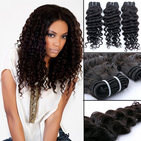 Braziliaanse krullende haar-weave (22 inch)