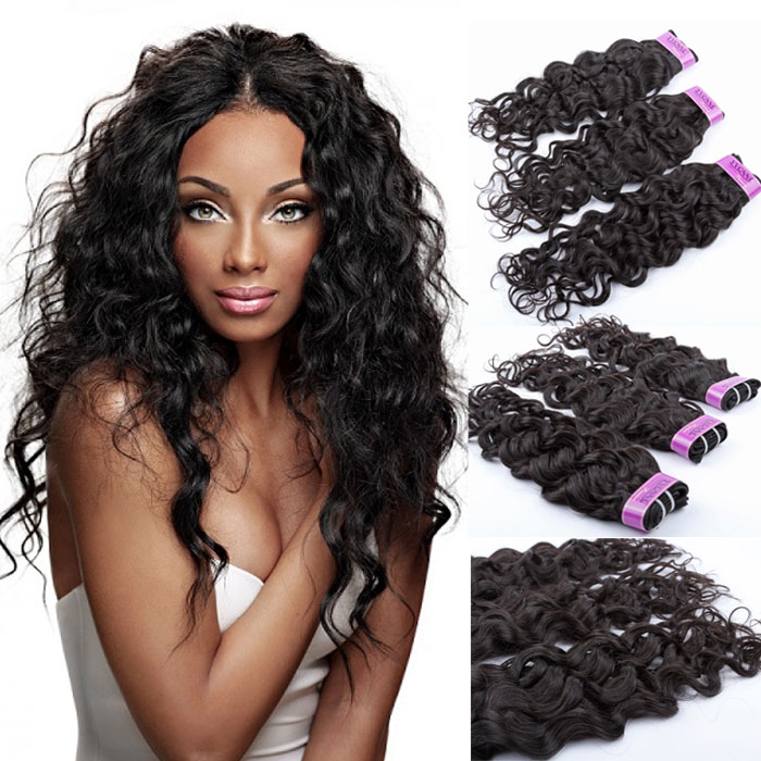 Peruviaanse krullende haar-weave